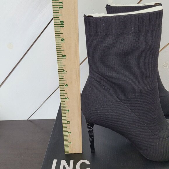 NEW I.N.C. Vidaliaf Womens Black Knit High Heel Ankle Boots Size 9.5M - Picture 5 of 9